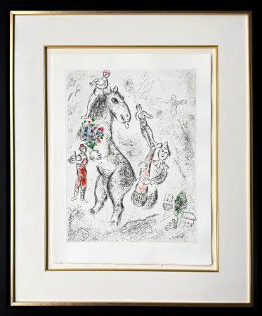 エッチング Chagall - Celui qui dit les choses sans rien dire, Planche IX