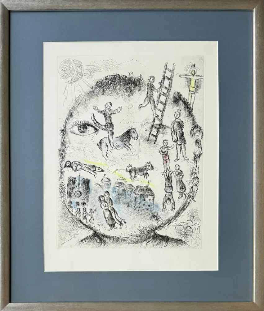 エッチングと　アクチアント Chagall - Celui qui dit les choses sans rien dire, Planche V