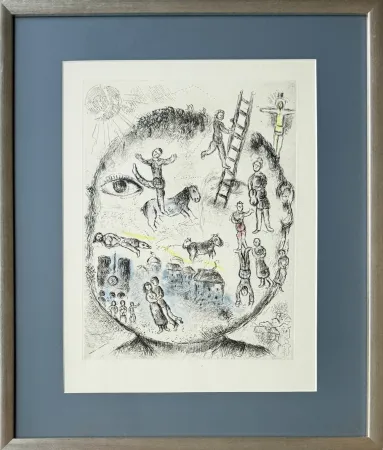 エッチングと　アクチアント Chagall - Celui qui dit les choses sans rien dire, Planche V