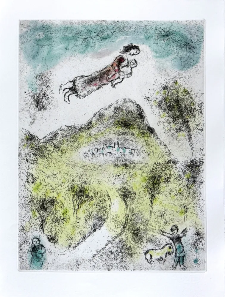 エッチングと　アクチアント Chagall - Celui qui dit les choses sans rien dire, Planche XIX