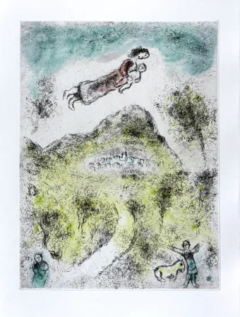 エッチングと　アクチアント Chagall - Celui qui dit les choses sans rien dire, Planche XIX