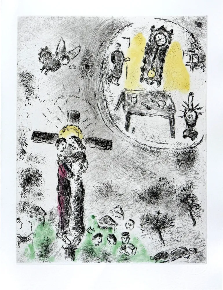 エッチングと　アクチアント Chagall - Celui qui dit les choses sans rien dire, Planche XX