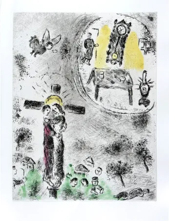 エッチングと　アクチアント Chagall - Celui qui dit les choses sans rien dire, Planche XX