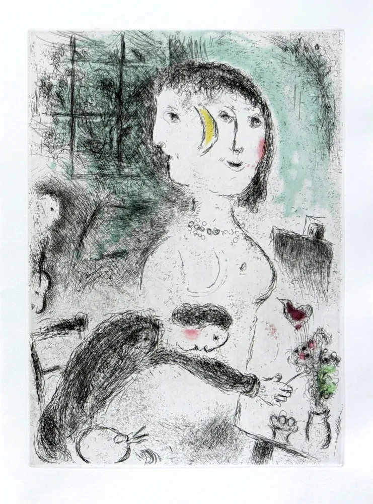 エッチングと　アクチアント Chagall - Celui qui dit les choses sans rien dire, Planche XXIII