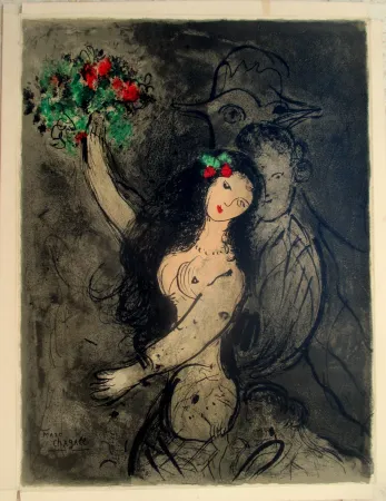 リトグラフ Chagall - Couverture de Programme, Theate Louis XV, Versailles