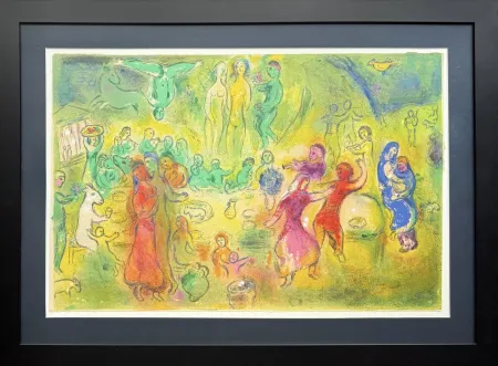 リトグラフ Chagall - Daphnes and Chloé, Planche XLI