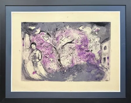 リトグラフ Chagall - Daphnes and Chloé, Planche XXVI