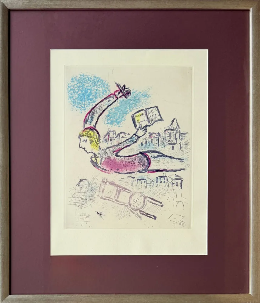 エッチングと　アクチアント Chagall - De Mauvais Sujets - Planche V