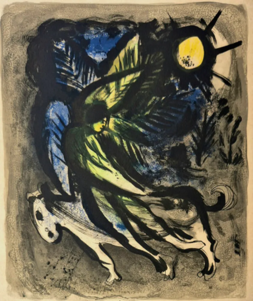 リトグラフ Chagall - Der Engel (The Angel)