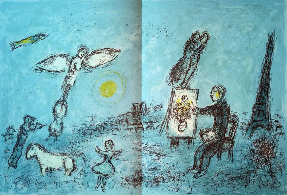 挿絵入り本 Chagall - Derrière le Miroir n.°246 mai 1981