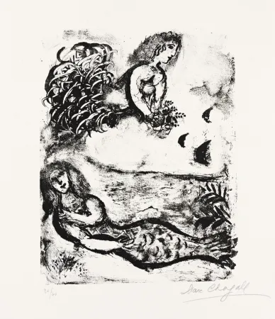 リトグラフ Chagall - Deux Sirènes (Two Sirens)