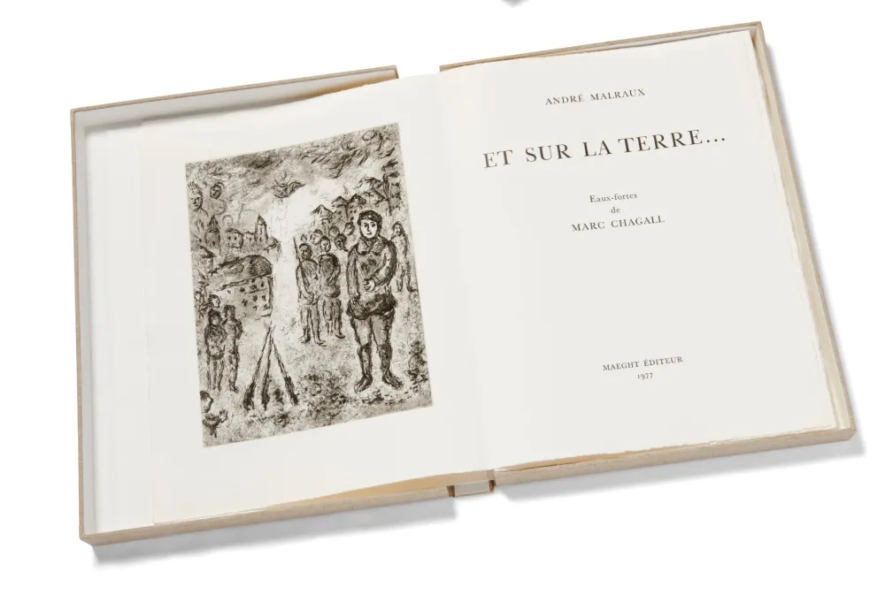 挿絵入り本 Chagall - Et Sur La Terre
