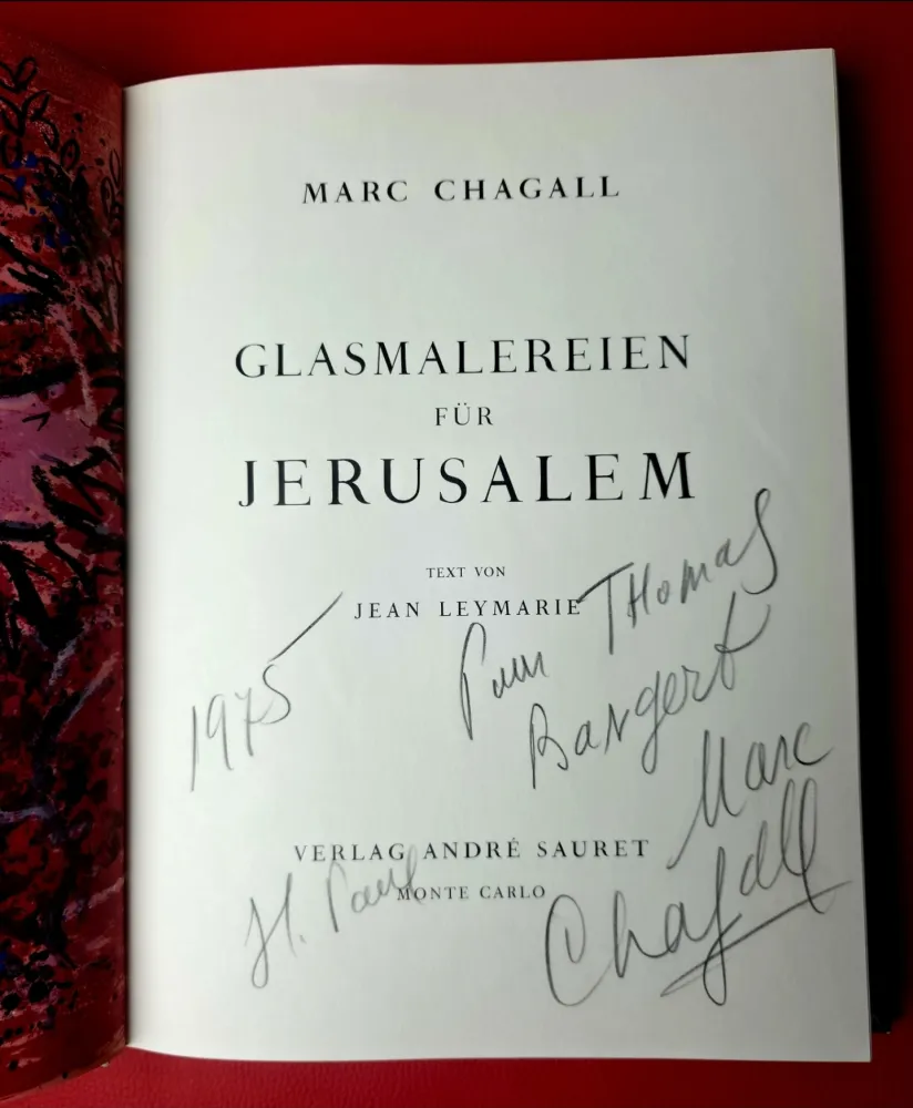 挿絵入り本 Chagall - GLASMALEREIEN FÜR JERUSALEM / Windows  for Jerusalem 