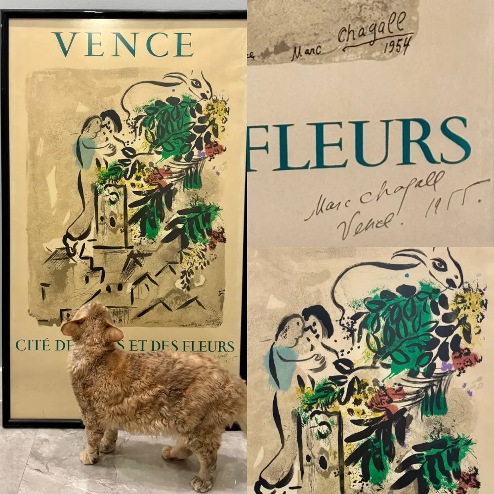 リトグラフ Chagall - Hand-signed - Vence
