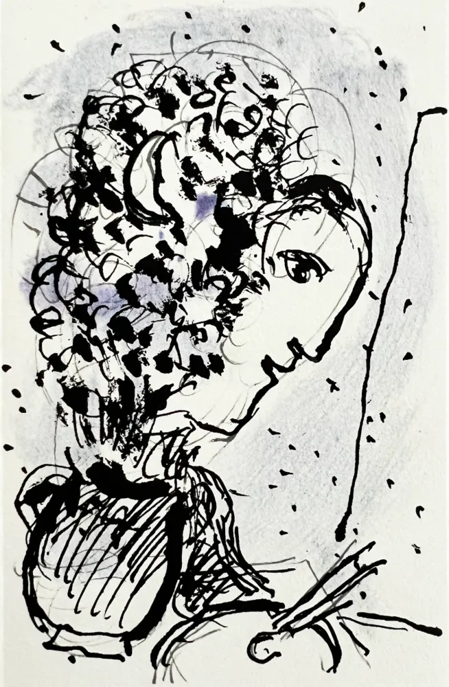 リトグラフ Chagall - Invitation for an Exhibition
