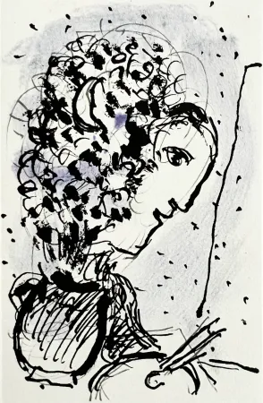 リトグラフ Chagall - Invitation for an Exhibition