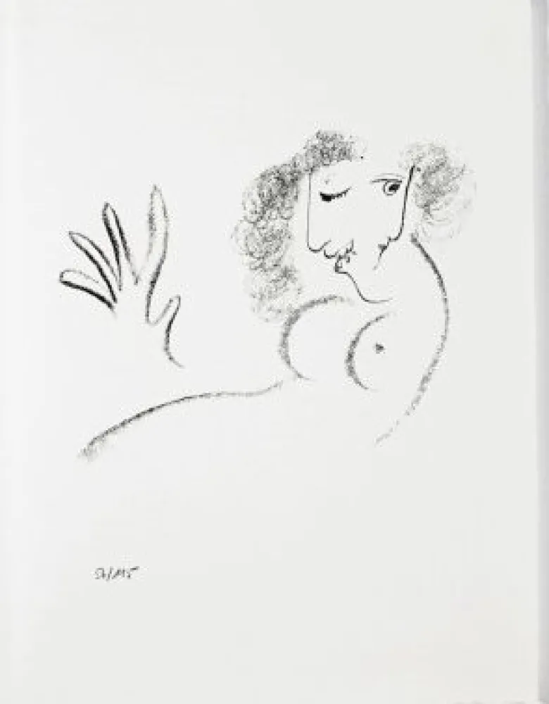 リトグラフ Chagall - Jean Cassou: vingt-deux poèms