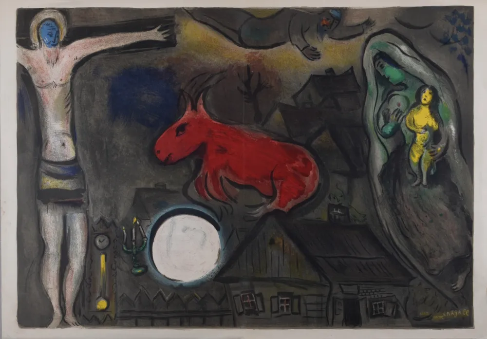 リトグラフ Chagall - La crucifixion mystique