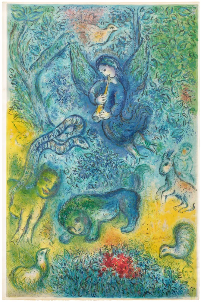 リトグラフ Chagall - La Flûte Enchantée (The Magic Flute)
