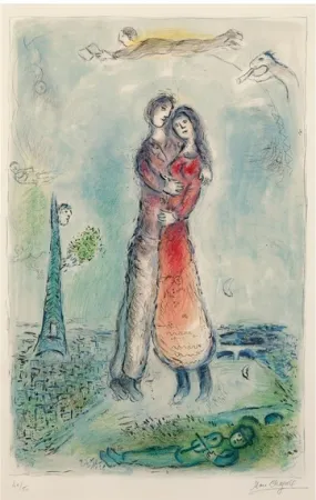 リトグラフ Chagall - La Joie
