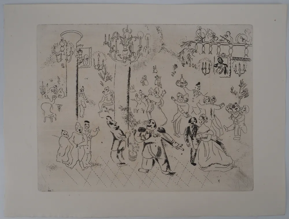 彫版 Chagall - La soirée chez le gouverneur