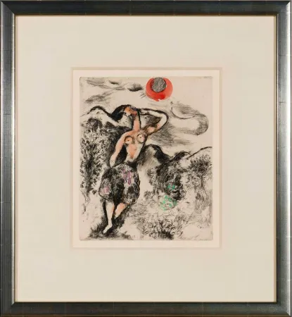 エッチング Chagall - La Souris Metamorphosée en Fille (The Mouse Transformed into a Girl)