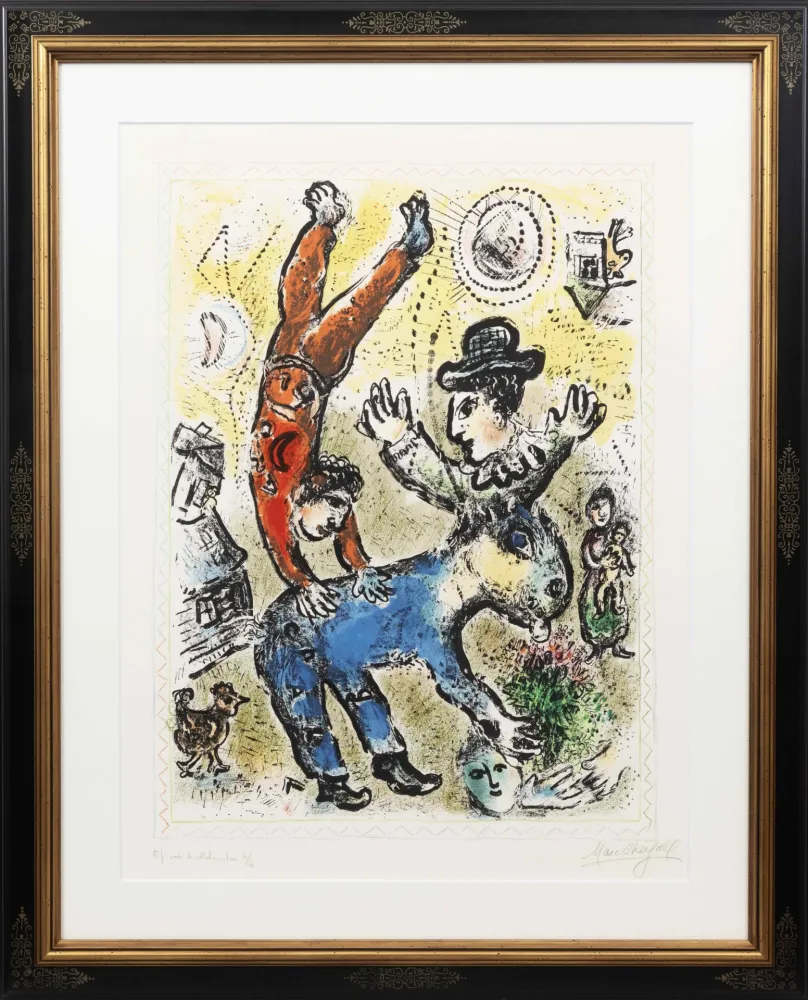 リトグラフ Chagall - L'Acrobate rouge (The Red Acrobat)