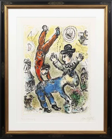 リトグラフ Chagall - L'Acrobate rouge (The Red Acrobat)