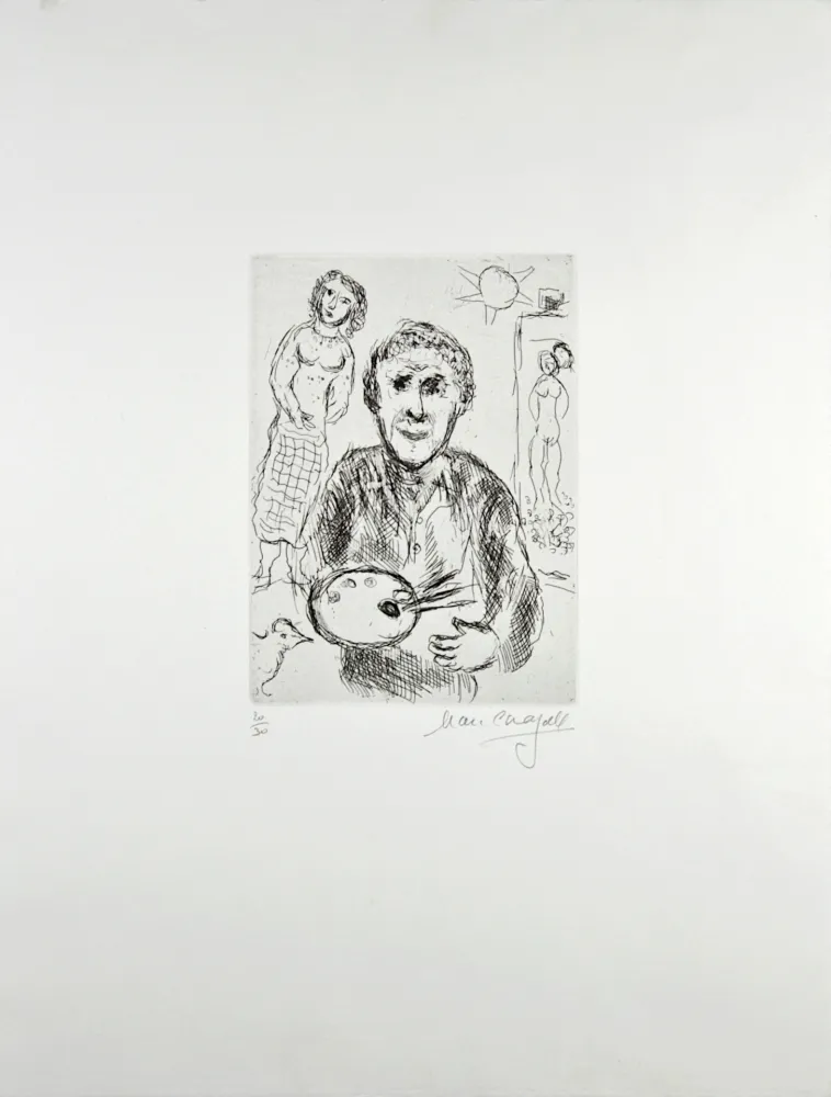 彫版 Chagall - L’Artiste et son modèle