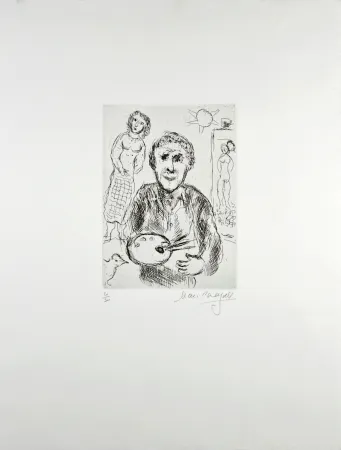 彫版 Chagall - L’Artiste et son modèle
