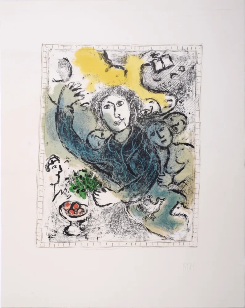 リトグラフ Chagall - L'Artiste II, 1978 - Very scarce!