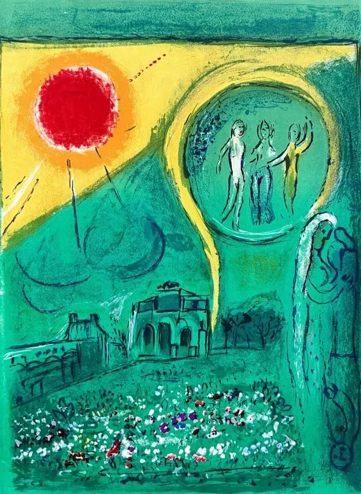 リトグラフ Chagall - Le Carrousel du Louvre