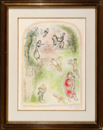 リトグラフ Chagall - Le jardin de pomone (The Garden of Pomona)