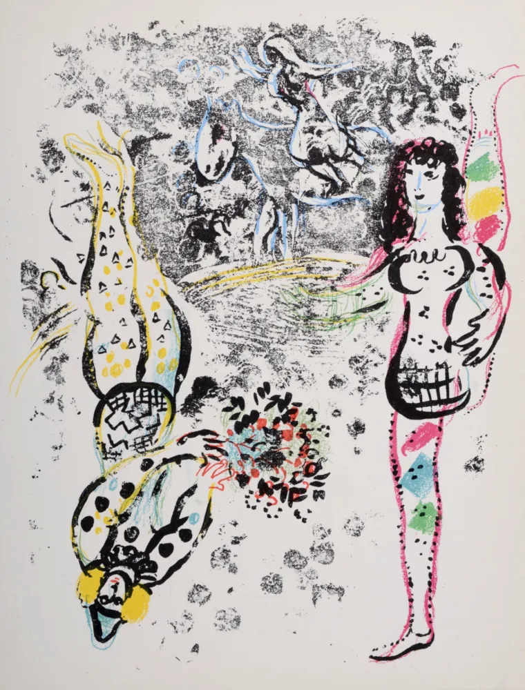 リトグラフ Chagall - Le Jeu des Acrobates, 1963