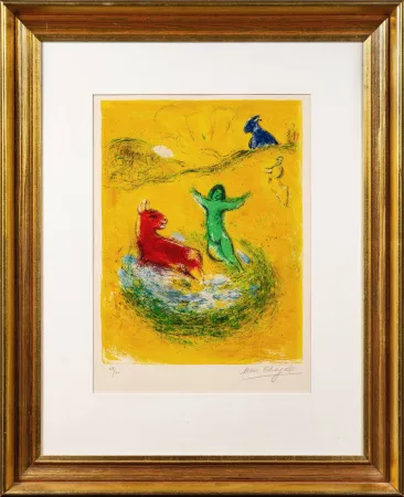 リトグラフ Chagall - Le piège à loups (The Wolf Trap)