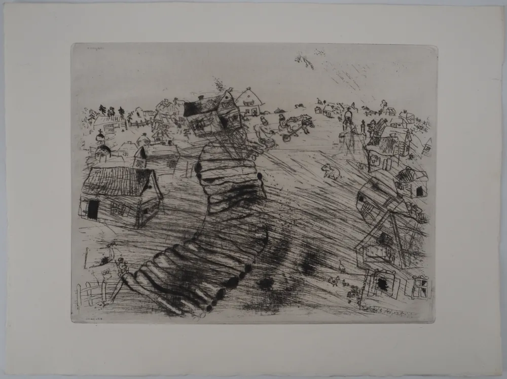 彫版 Chagall - Le village de Pliouchkine