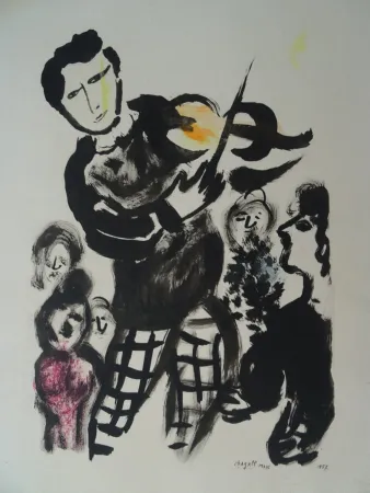 ステンシル Chagall - Le Violoniste