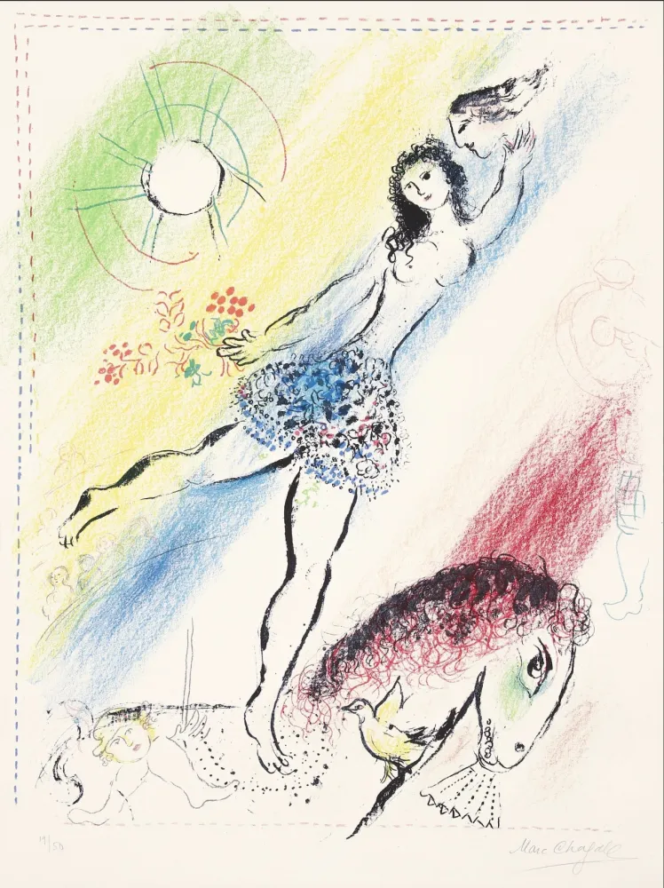 リトグラフ Chagall -  L’Écuyère