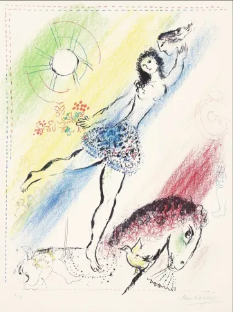 リトグラフ Chagall -  L’Écuyère