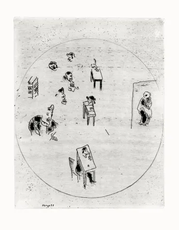 エッチング Chagall - Les Ames Mortes