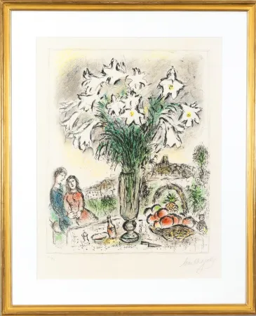 リトグラフ Chagall - Les arums (The Arums)