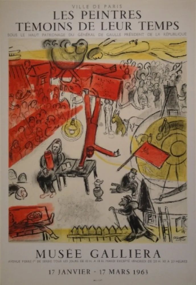 リトグラフ Chagall - Les peintres témoins de leur temps