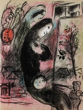 リトグラフ Chagall - L'inspiré