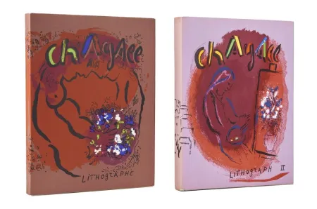 挿絵入り本 Chagall - Litographe vol I & II /Volume 1 and volume 2 Lot