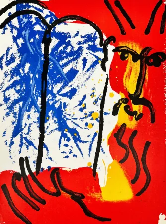 リトグラフ Chagall - Moses I