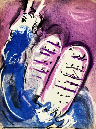 リトグラフ Chagall - Moses II