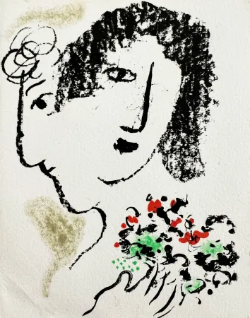 リトグラフ Chagall - New Year's Card