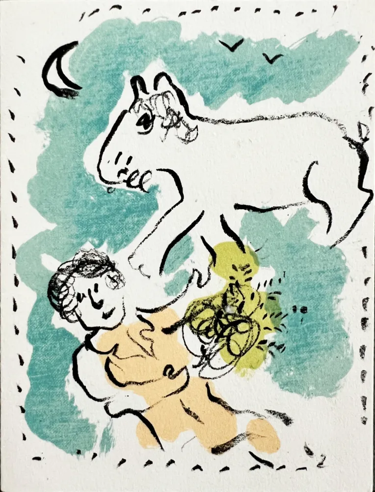 リトグラフ Chagall - New Year's Card