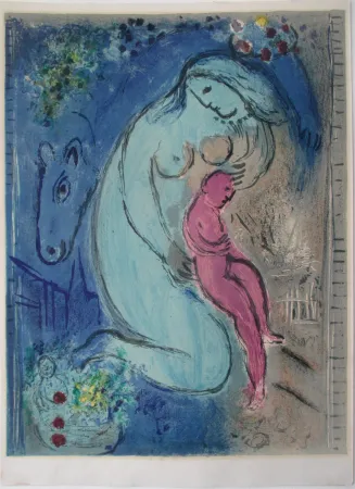 リトグラフ Chagall - Quai aux Fleurs