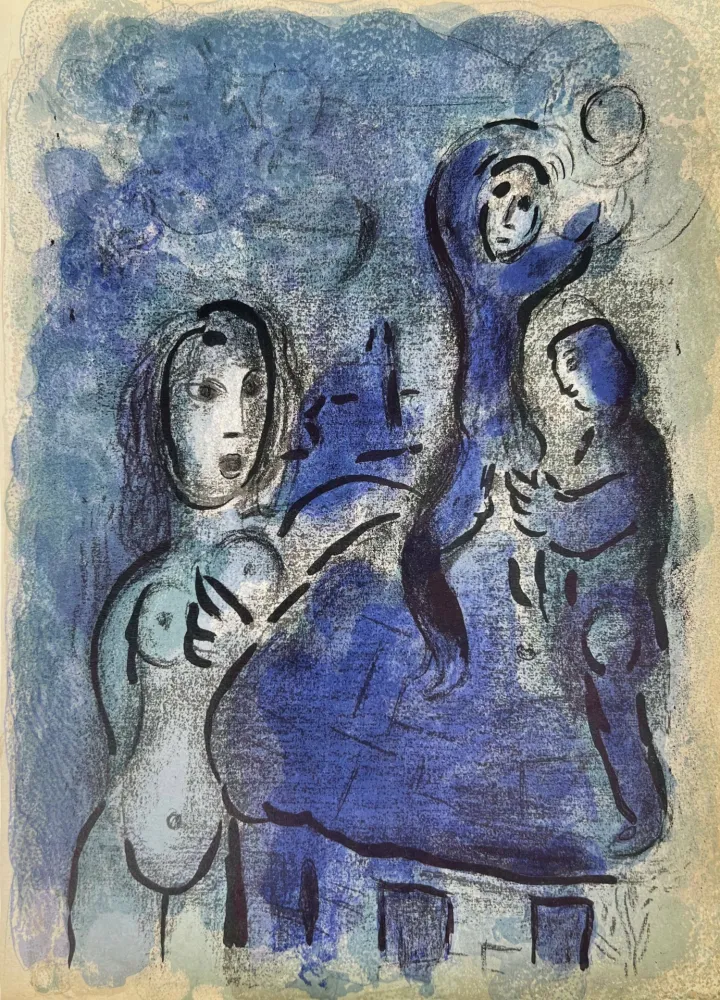 リトグラフ Chagall - Rahab and the Spies of Jericho